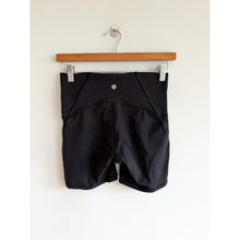 Load image into Gallery viewer, Lululemon Train Times Short 6" High Rise Activewear Bike Shorts Black 6
