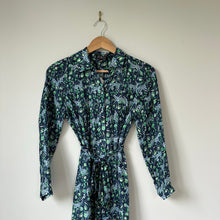 Load image into Gallery viewer, J. Crew Button Front Long Sleeve Midi Shirt Dress in Fauna Floral 00

