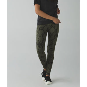 Lululemon Wunder Under Pant *Full-On Luon Leggings Green Gator 4