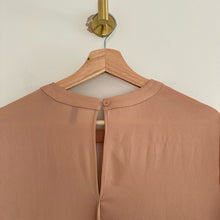 Load image into Gallery viewer, BCBGMAXAZRIA Cynthia Keyhole Front Asymmetrical Dress Tan M
