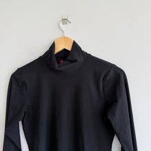 Load image into Gallery viewer, SPANX Suit Yourself Ribbed Long Sleeve Turtleneck Bodysuit Black L
