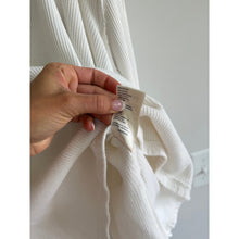 Load image into Gallery viewer, We The Free Ricky Thermal V-Neck Ribbed Knit Long Sleeve T-Shirt White M
