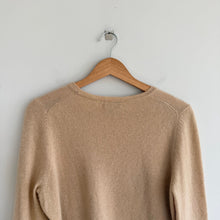 Load image into Gallery viewer, Charter Club 100% Cashmere Crew Neck Pullover Sweater Tan L
