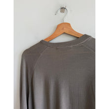 Load image into Gallery viewer, Alexander Wang Merino Wool Asymmetric Button Front Cardigan Sweater Gray M
