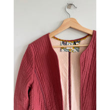 Load image into Gallery viewer, Akemi + Kin Open-Front Long Sleeve Casual Quilted Jacket Pink M
