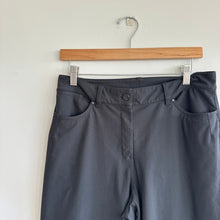 Load image into Gallery viewer, Lululemon City Sleek 5 Pocket High Rise 7/8 Length Wide Leg Pants Black 30
