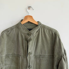 Load image into Gallery viewer, Sanctuary Keystone Collared Button Front Utility Shirt Jacket Green S
