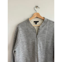 Load image into Gallery viewer, Eileen Fisher Moon Zip Front Brushed Terry Jacket Gray S
