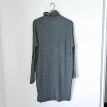 Load image into Gallery viewer, Kit and Ace Cashmere Blend Turtleneck Long Sleeve Dress Gray L
