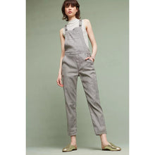 Load image into Gallery viewer, Level 99 Melanie Denim Straight Leg Casual Overalls Gray XS
