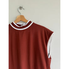 Load image into Gallery viewer, Calia Rib Mock Neck Pullover Knit Casual Cropped Tank Top Brown L
