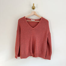 Load image into Gallery viewer, Madewell Breezeway Open-Knit V-Neck Pullover Sweater Pink XXS
