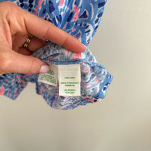 Load image into Gallery viewer, Lilly Pulitzer Duval Tic Tac Tile V-Neck Mini T-Shirt Dress Blue Pink S
