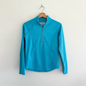 Pebble Beach 1/2 Zip Turtleneck Pullover Activewear Jacket Blue XS