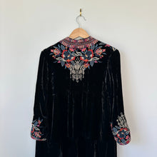 Load image into Gallery viewer, Johnny Was Claude Velvet Tier Duster Cardigan S NWT
