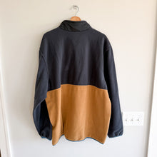 Load image into Gallery viewer, Patagonia Microdini 1/2 Zip Fleece Mock Neck Pullover Grey/Tan XXL
