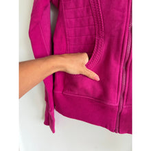 Load image into Gallery viewer, Lululemon Calm &amp; Cozy Zip Up Mock Neck Basic Jacket Raspberry Pink 8
