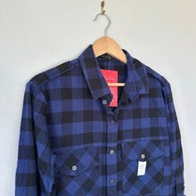 Load image into Gallery viewer, Sanctuary Evereve Boyfriend Plaid Shirt Rich Indigo S NWT
