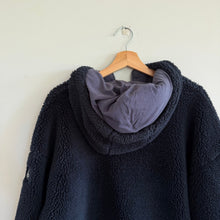 Load image into Gallery viewer, Alo Yoga Streetside 1/2 Zip Sherpa Fleece Pullover Hoodie Sweatshirt Navy L
