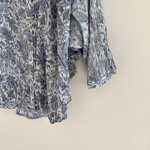 Anthropologie Pilcro and The Letterpress Tavi Paisley Blouse