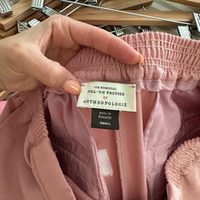 Load image into Gallery viewer, Anthropologie Mid Rise The Essential Pull On Trouser Pink S
