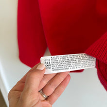 Load image into Gallery viewer, English Factory Heart Crew Neck Knit Pullover Sweater Red M
