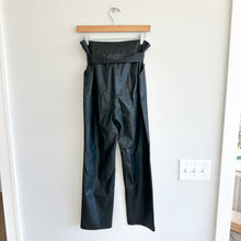 Load image into Gallery viewer, Superdown Chanice Buckle Faux Leather Pant Black L
