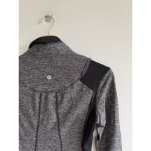 Load image into Gallery viewer, Lululemon Run Your Heart Out 1/2 Zip Colorblock Pullover Sweatshirt Gray 2
