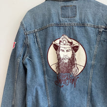 Load image into Gallery viewer, Levi's Chris Stapleton Custom Graphic Patch Cotton Denim Trucker Jacket Blue XL
