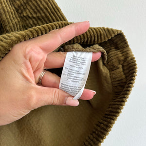 Madewell Corduroy A-Line Mini Skirt Asparagus 6