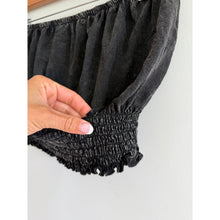 Load image into Gallery viewer, Urban Outfitters Strapless Cropped Tube Top Weathered Black L NWT
