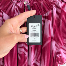 Load image into Gallery viewer, Rails Terrin Ruffled Neckline Smocked Waistband Mini Dress Bahia XS NWT
