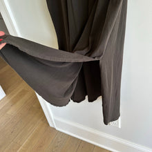 Load image into Gallery viewer, ATM Crew Neck Side Slits Pullover Sleeveless Midi Dress Black L
