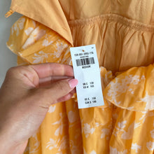 Load image into Gallery viewer, Abercrombie &amp; Fitch Floral Ruffles Sleeveless V-Neck Maxi Dress Yellow M NWT
