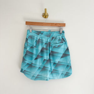 Slazenger Geometric Print Mid Rise Activewear Golf Skort Turquoise XS