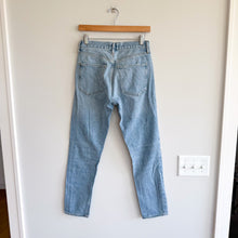 Load image into Gallery viewer, Agolde Jamie Button-Fly Denim High Rise Distressed Straight Jeans Blue 25
