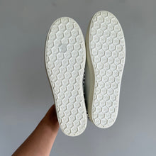 Load image into Gallery viewer, Stuart Weitzman Goldie Shine Embellished Convertible Sneakers White Silver 8
