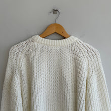 Load image into Gallery viewer, Urban Outfitters BP. Slouchy Knit Crew Neck Long Sleeve Pullover Sweater White L
