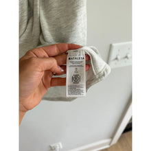 Load image into Gallery viewer, Athleta Purana Wrap Draped Long Sleeve Pullover Tulip Hem Sweatshirt Gray XS
