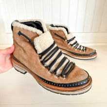 Load image into Gallery viewer, Rag &amp; Bone Compass Shearling Camel Leather Hiking Boots $695
