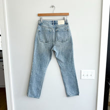 Load image into Gallery viewer, Grlfrnd Helena High Rise Button-Fly Denim Straight Leg Jeans Blue 25
