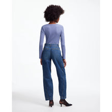 Load image into Gallery viewer, Madewell Tapered Denim Trousers Stretch High Rise Jeans Concho Wash 24 NWT
