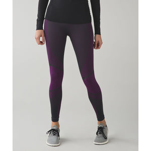 Lululemon About That Base High Rise Tight Black / Tender Violet 4