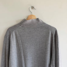 Load image into Gallery viewer, Fairway &amp; Greene Baruffa Merino Long Sleeve 1/4 Zip Windsweater Grey XL Gray XL
