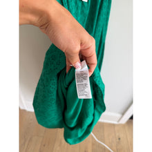 Load image into Gallery viewer, The Drop Tulsi Floral Eyelet Sleeveless Tie Back Dress Ultra Marine Green S NWT
