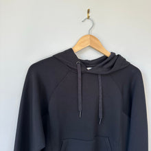 Load image into Gallery viewer, Spanx Air Essentials Pocket Crewneck Hoodie Very Black M NWT
