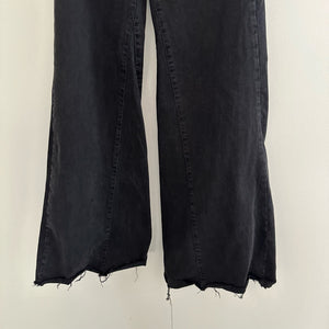 We The Free x Free People Drapey High Rise Wide Leg Pants Black 27