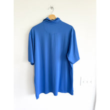 Load image into Gallery viewer, Fairway &amp; Green Solid Tech Short Sleeve Casual Jersey Polo Shirt Blue XL
