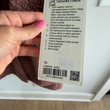 Load image into Gallery viewer, Lululemon Lab Textured Fleece Coat Diamond Dye Dusty Bronze Pelt 10 NWT
