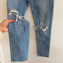 Load image into Gallery viewer, Agolde Toni Distressed Denim High Rise Stretch Skinny Leg Jeans Blue 25
